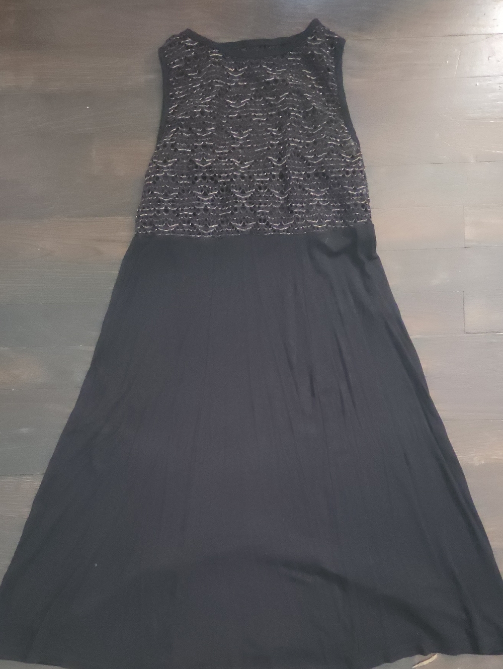 SHEIN Black Maxi Dress with Sequin Bodice
